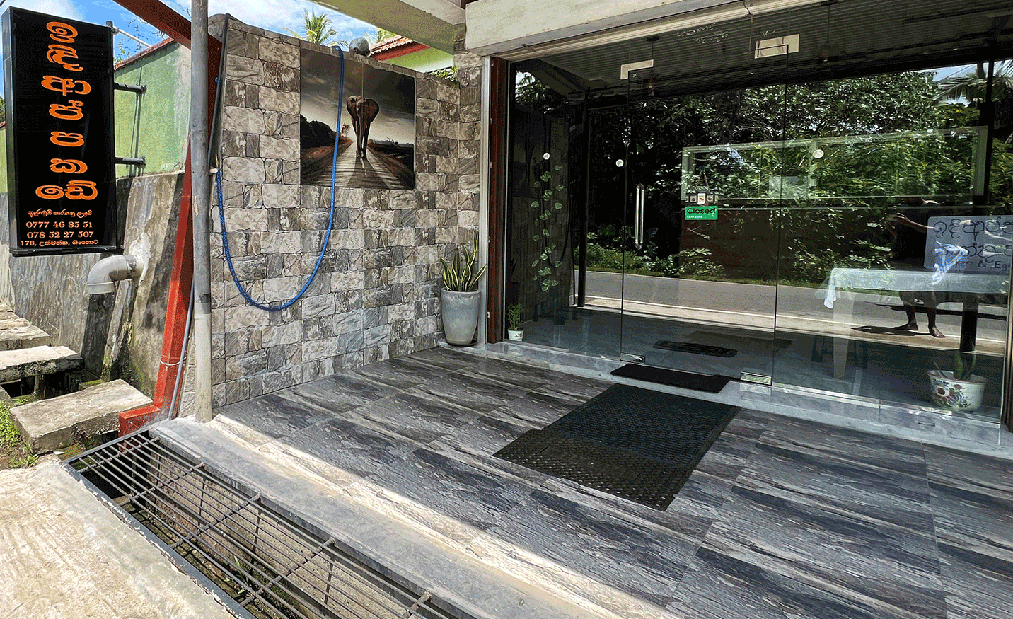 Traditional Sri Lankan string hoppers preparation